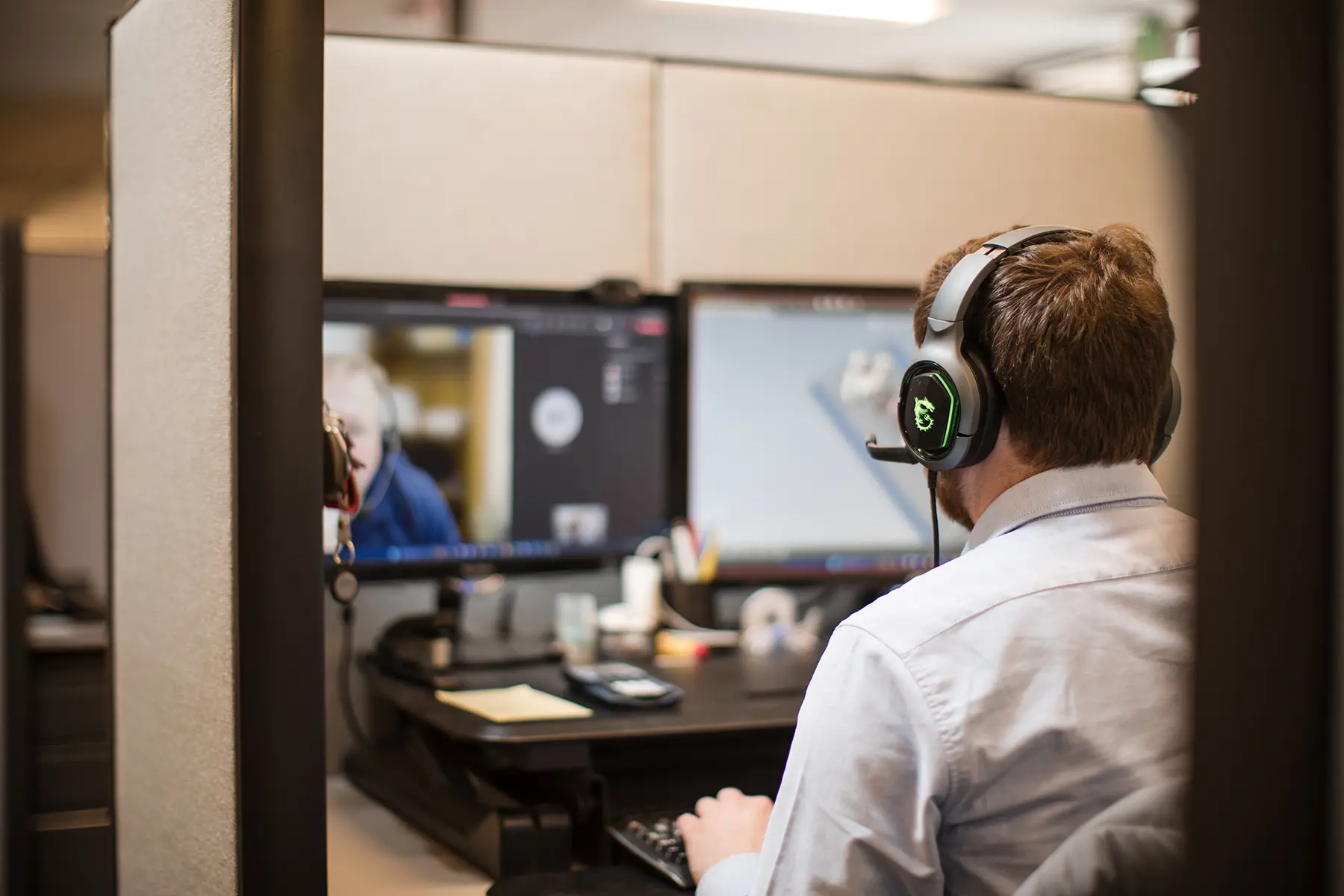 BDC Labs team member offering support