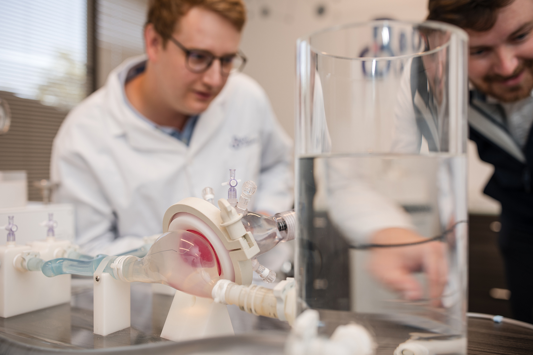 Team member conducting a simulation using BDC Labs equipment Team member conducting a simulation using BDC Labs equipment