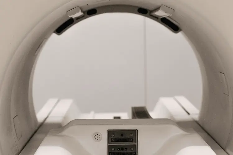 Inside of an MRI machine