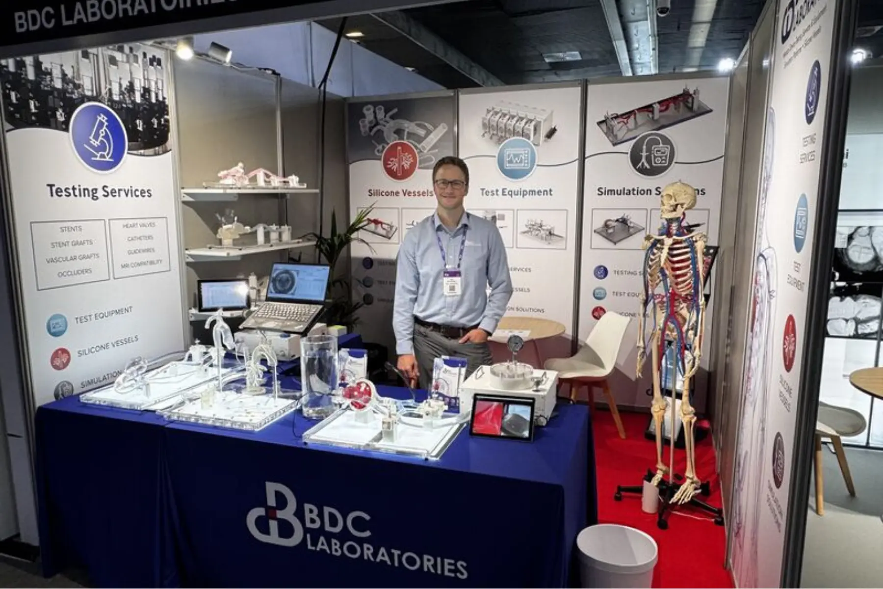 BDC Labs team member at an event