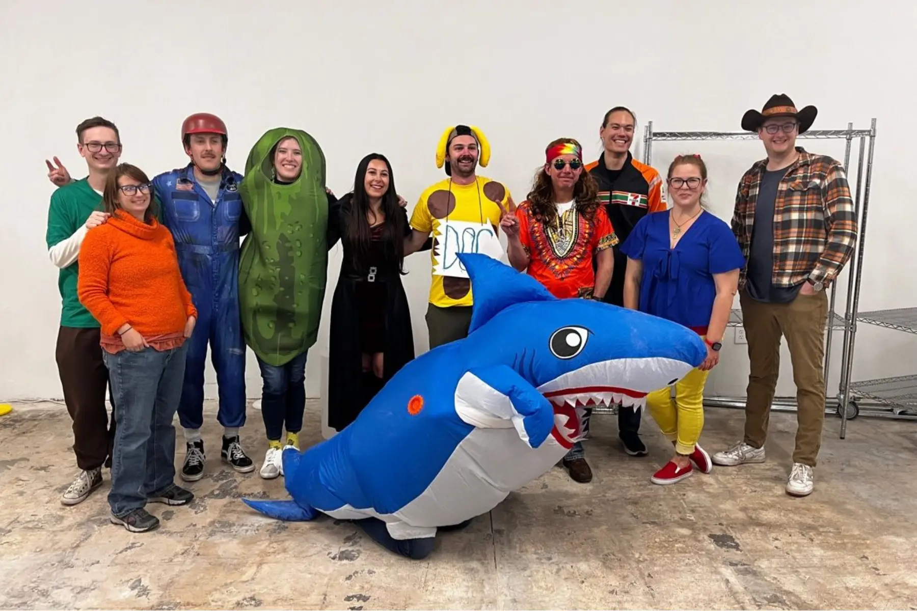 BDC Labs team members celebrating Halloween