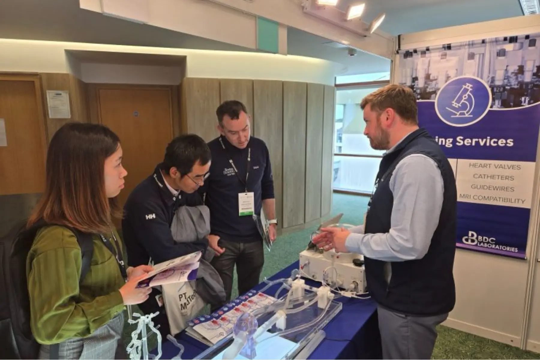 BDC Labs team member at an event